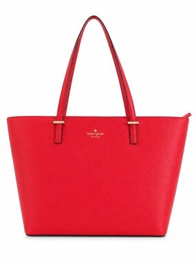 kate spade Saffiano Red Leather Tote Bag
